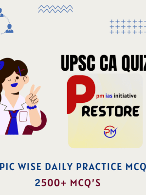 UPSC Daily Practice MCQ subject wise prelims